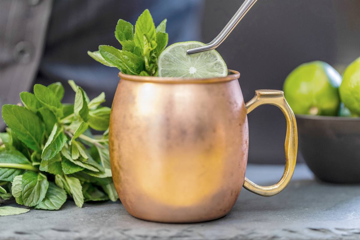 mint on jar | How To Keep Your Gut Health Happy While Traveling | upset stomach while traveling | gut healthy while traveling